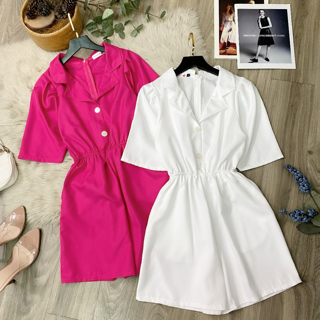 Jumpsuit kiểu nữ bigsize sang chảnh 2 túi bo chun co giãn cho người mập 50-90kg