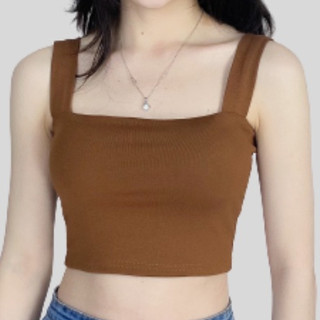  Áo 2 dây bản to có mút ngực dáng croptop UNIZ Ao2daybantocodem6045 