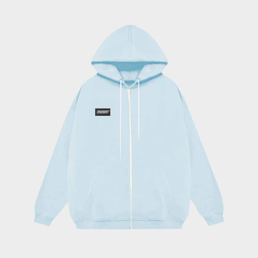 Áo Hoodie Zip TWENTI Tag Mạc Thời Trang