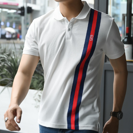 Áo Polo nam kẻ sọc Avis Polo Shirt trẻ trung, 100% cotton, thoáng mát - THE GMEN ELEGANT EST 2017