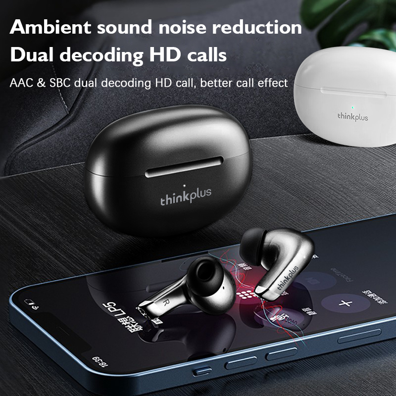 Tai nghe bluetooth LENOVO  LP5/Tai Nghe Bluetooth 5.0 Không Dây chống thấm nước tích hợp micro