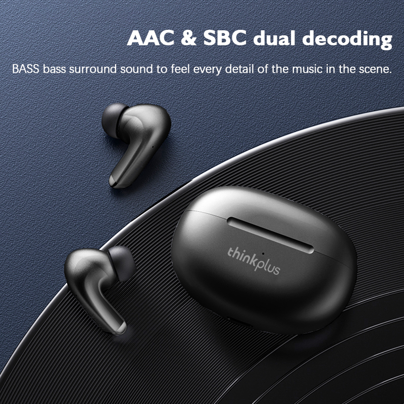 Tai nghe bluetooth LENOVO  LP5/Tai Nghe Bluetooth 5.0 Không Dây chống thấm nước tích hợp micro