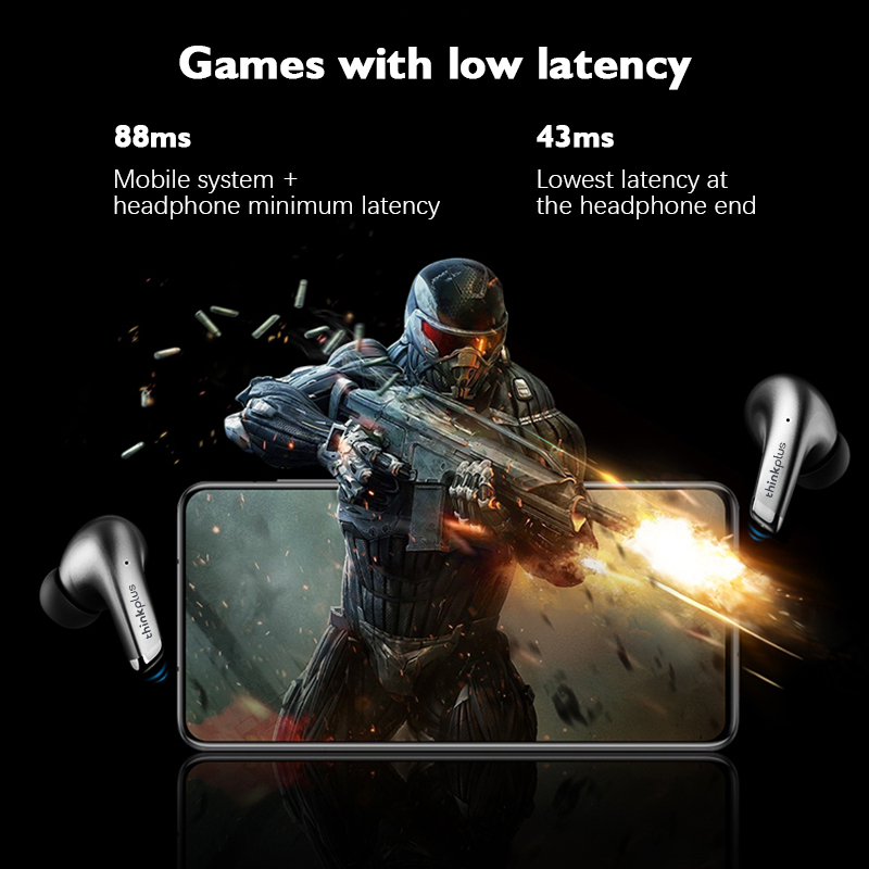 Tai nghe bluetooth LENOVO  LP5/Tai Nghe Bluetooth 5.0 Không Dây chống thấm nước tích hợp micro