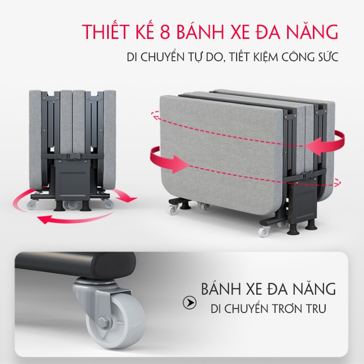 Ghế Giường Gấp Gọn Giờ nghỉ trưa gấp văn phòng đơn hộ tống nhà di động giường đơn gấp bốn lần đơn giản