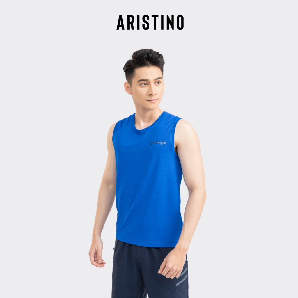 Áo tank top basic ARISTINO phom Regular fit suông vừa, chất liệu bền màu, thoáng mát- ATT008S1