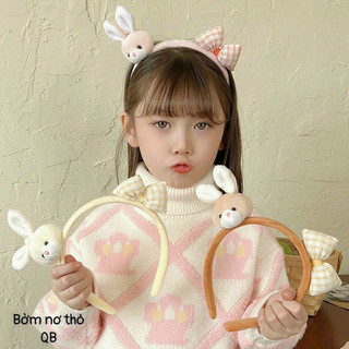 Bờm cài tóc nơ thỏ siêu đáng yêu cho bé