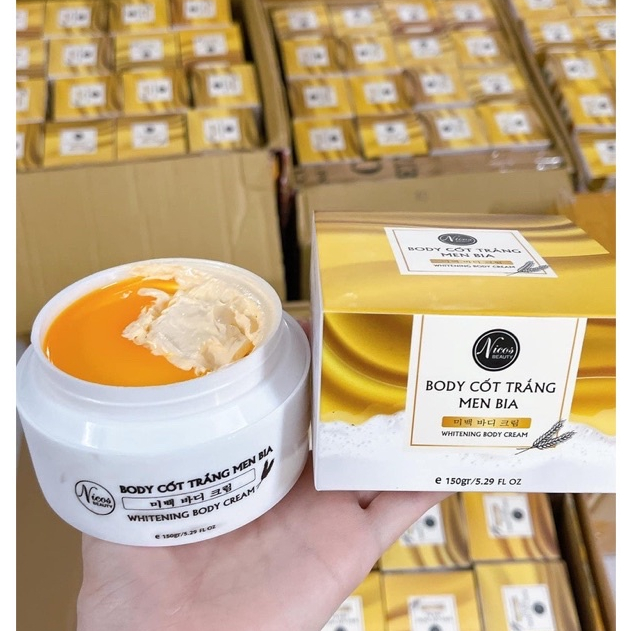 KEM BODY CỐT TRẮNG MEN BIA 150g