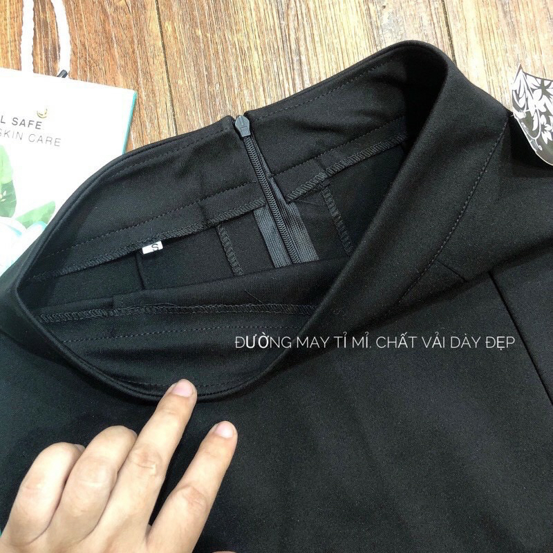 Chân Váy Công Sở Bút Chì Xẻ Sau Peplum Dài 70cm  Bigsize  Body
