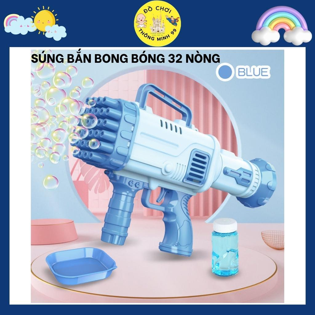 Súng bắn bong bóng xà phòng 32 nòng loại cao cấp, Máy bắn bong bóng cho trẻ em