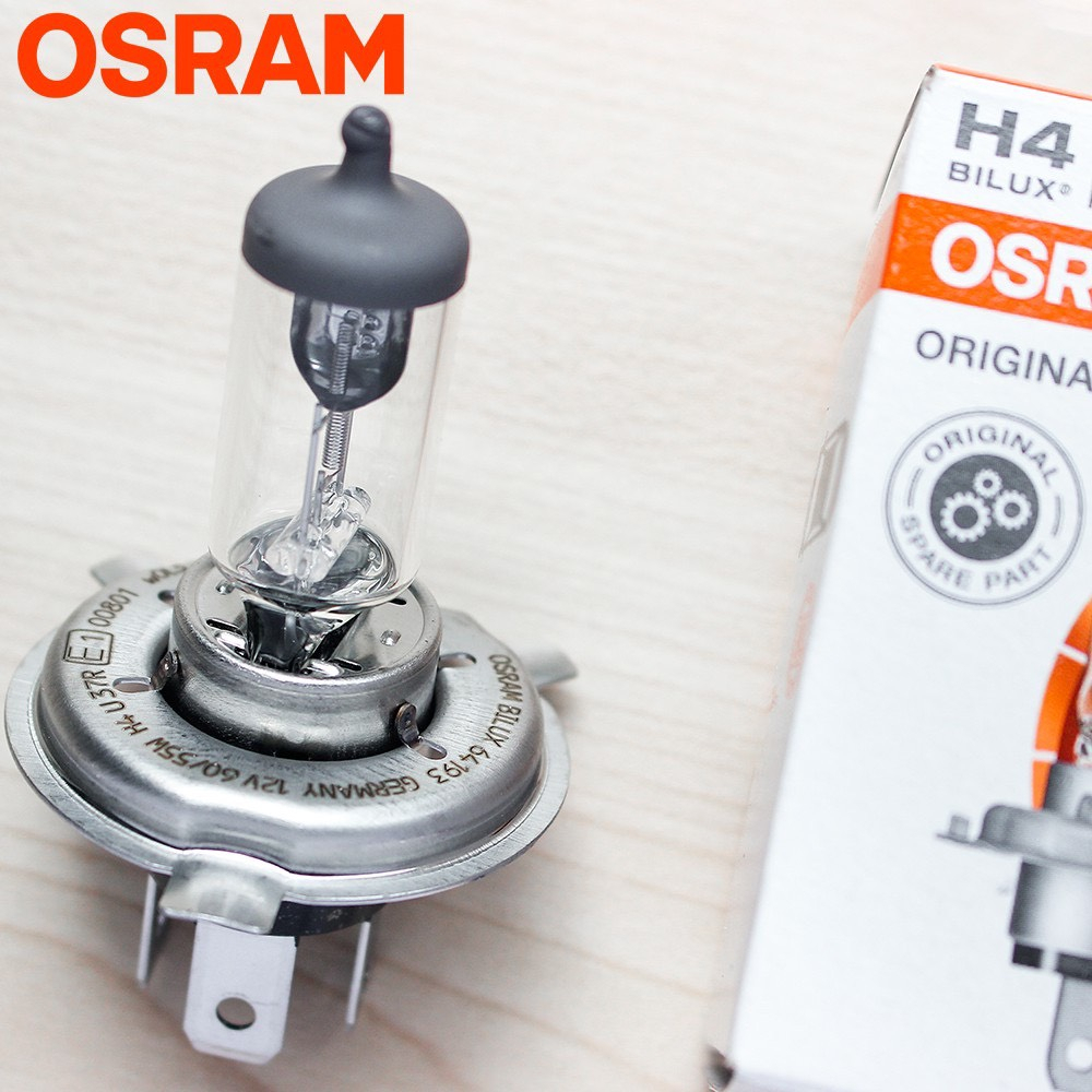 Bóng H4 - Bóng Đèn ôtô Halogen OSRAM Original 12V 55/60W Nhập Khẩu Chính Hãng