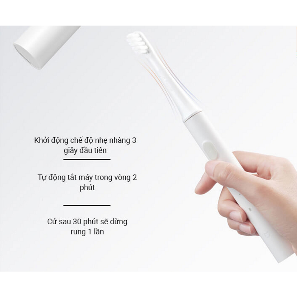 Bàn Chải Đánh Răng Điện Xiaomi Mijia T100 Chính Hẵng Chống Nước IPX7