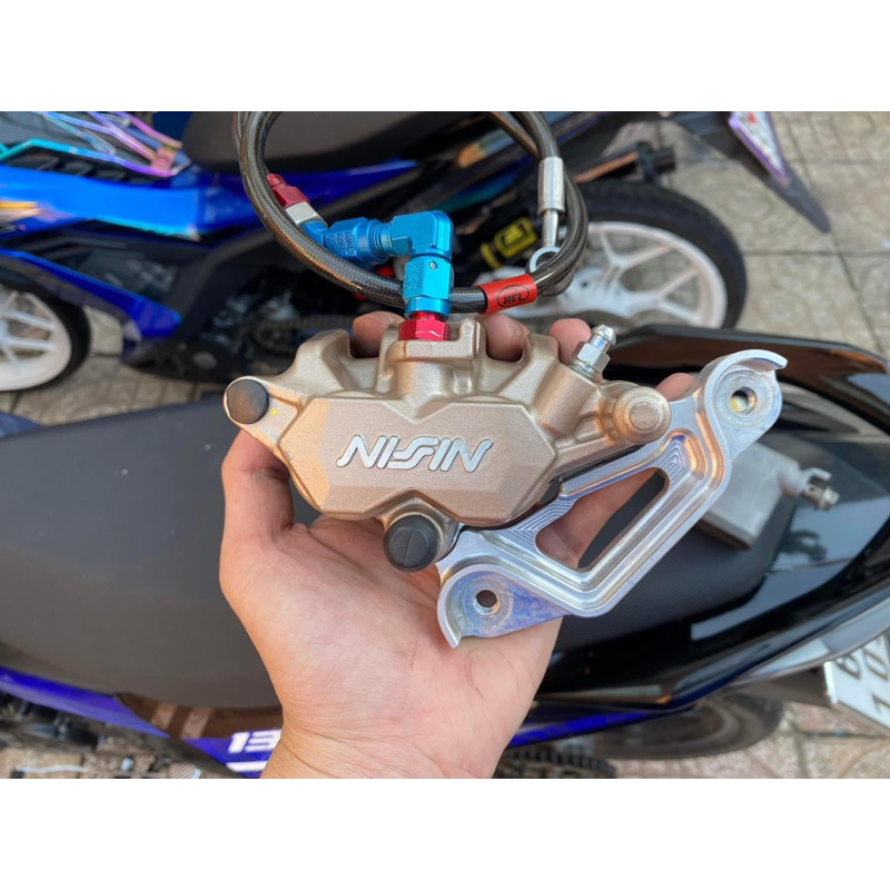 Heo dầu Nissin Thái 2piston chính hãng gắn xe máy