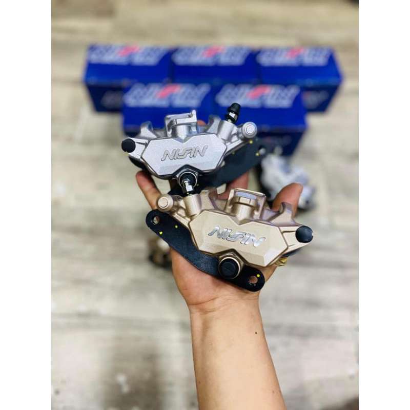 Heo dầu Nissin Thái 2piston chính hãng gắn xe máy