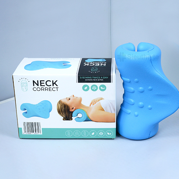 Gối massage cổ vai gáy công thái học giúp giảm đau và thư giãn