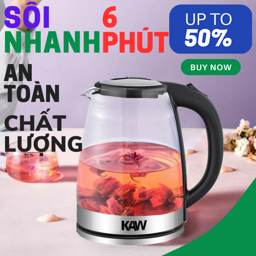 Ấm điện đun nước siêu tốc Bosingwa-KAW dung tích 2L