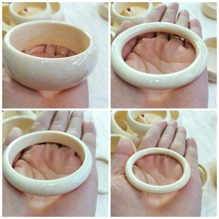 Vòng tay nam nữ, em bé nhựa giả ngà đeo bình an may mắn, tránh tà vía dữ