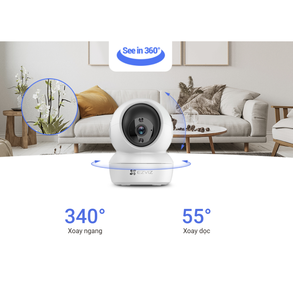 Camera Wifi EZVIZ C6N 4MP Full HD 1080P - CHÍNH HÃNG