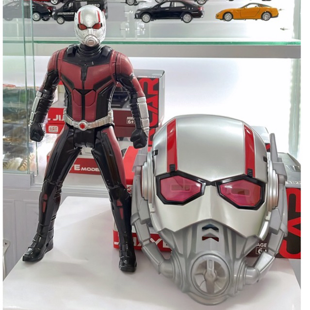 Combo Mô Hình Siêu Anh Hùng Người Kiến Ant-Man, Kèm Mặt Nạ Siêu Chất Có Đèn Và Nhạc
