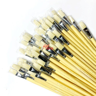 Cọ dẹp lông heo dài, cọ vẽ sơn dầu, cọ vẽ tường, chổi quét keo cao cấp c-1001f