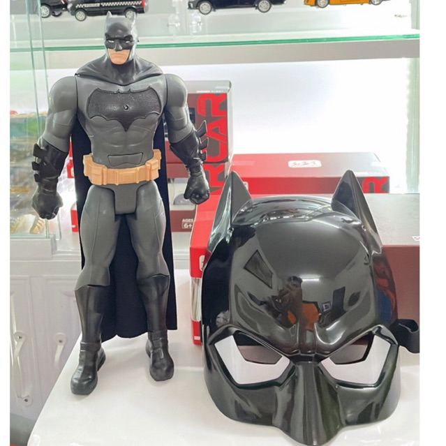 Combo Mô Hình Siêu Anh Hùng người Dơi Batman Kèm Mặt Nạ Siêu Ngầu Có Đèn Và Nhạc