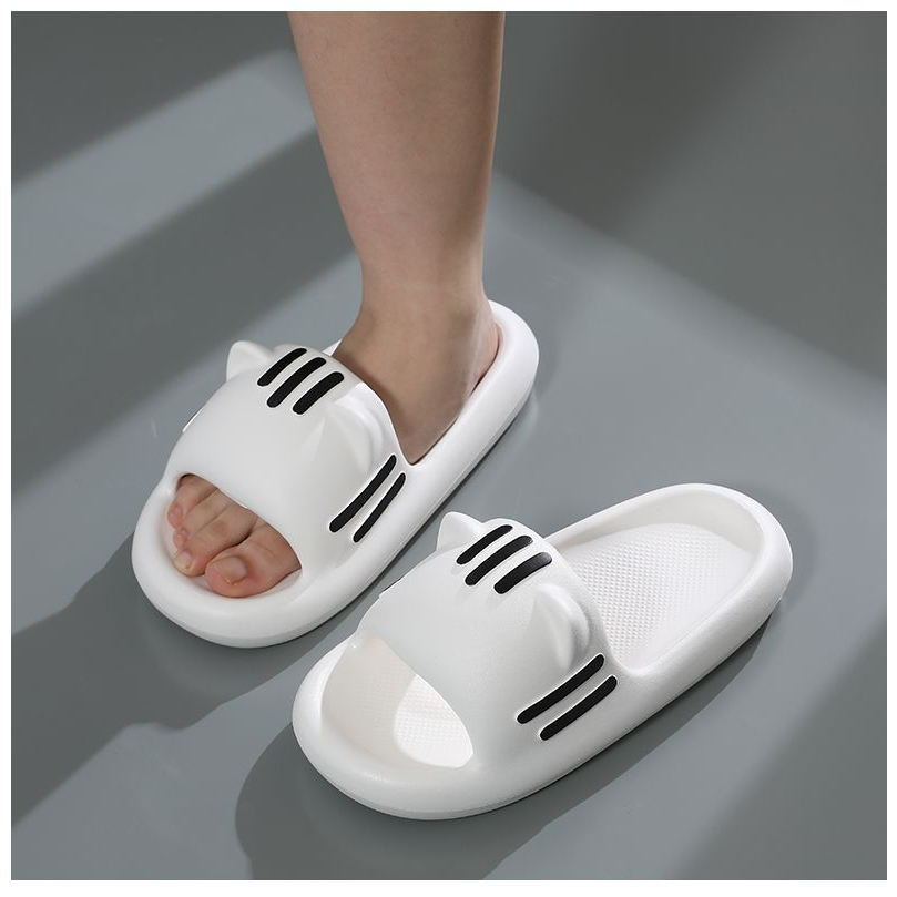 Dép Nhựa EVA Đế Dày Đính Tai Mèo Dễ Thương