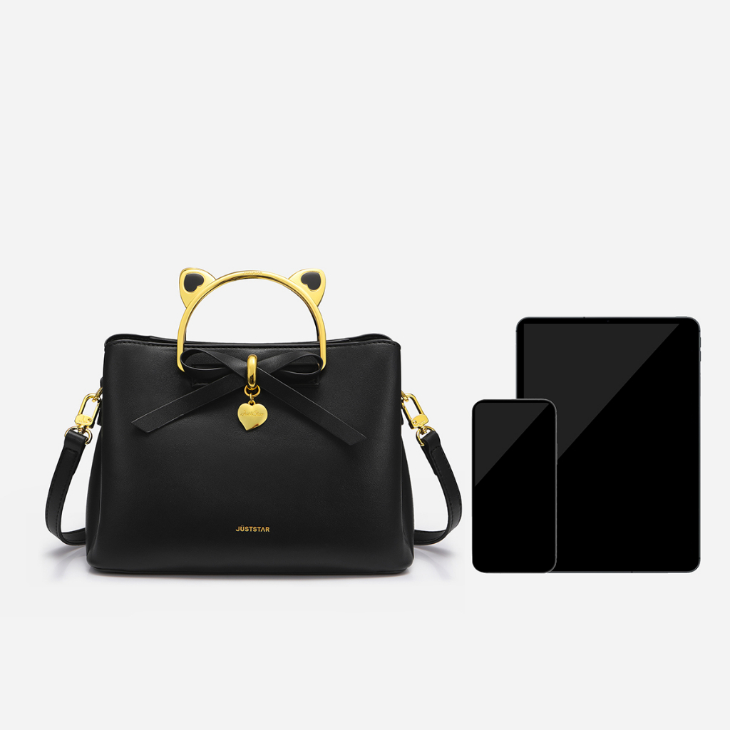 Túi xách nữ Just Star thời trang sang trọng dễ thương đẹp màu đỏ phối nơ ViAnh.vn Store 172853