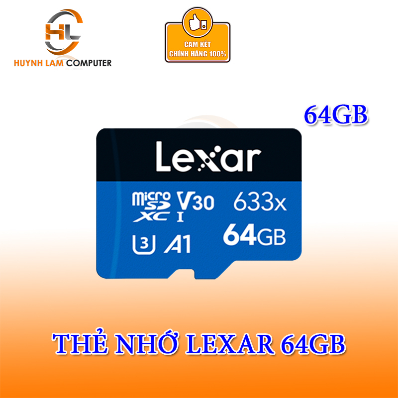 Thẻ nhớ Lexar 64GB 633X - Digiworld phân phối