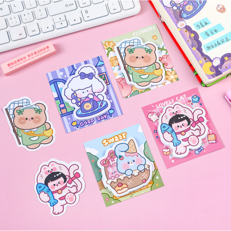 Sticker dán sách vở trang trí tủ kệ, laptop, mũ bảo hiểm,...dễ thương - Hình dán 30 tấm trang trí cute