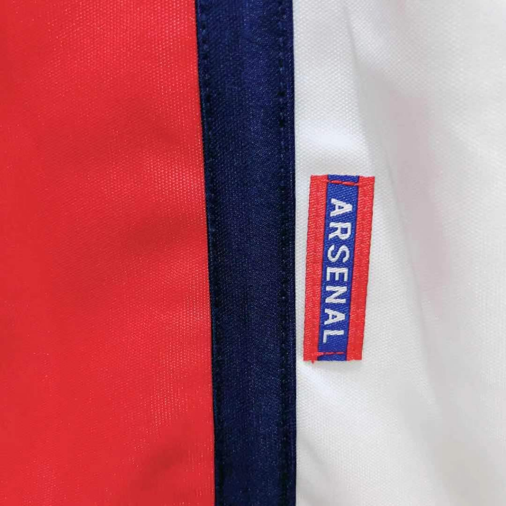 Áo bóng đá retro arsenal 1998 vải Cotton Polyester - thời trang blockcore