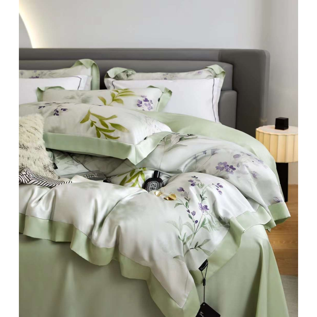 Bộ Chăn Ga Gối 100% Lụa Tencel Đủ Kích Thước Giường , Drap Mền Siêu Mát CA Bedding Decor