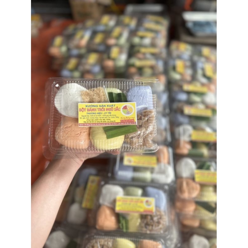 set bánh trôi ngũ sắc ❤HÀ NỘI SHIP HOẢ TỐC❤ nguyên liệu bột bánh trôi tự nhiên