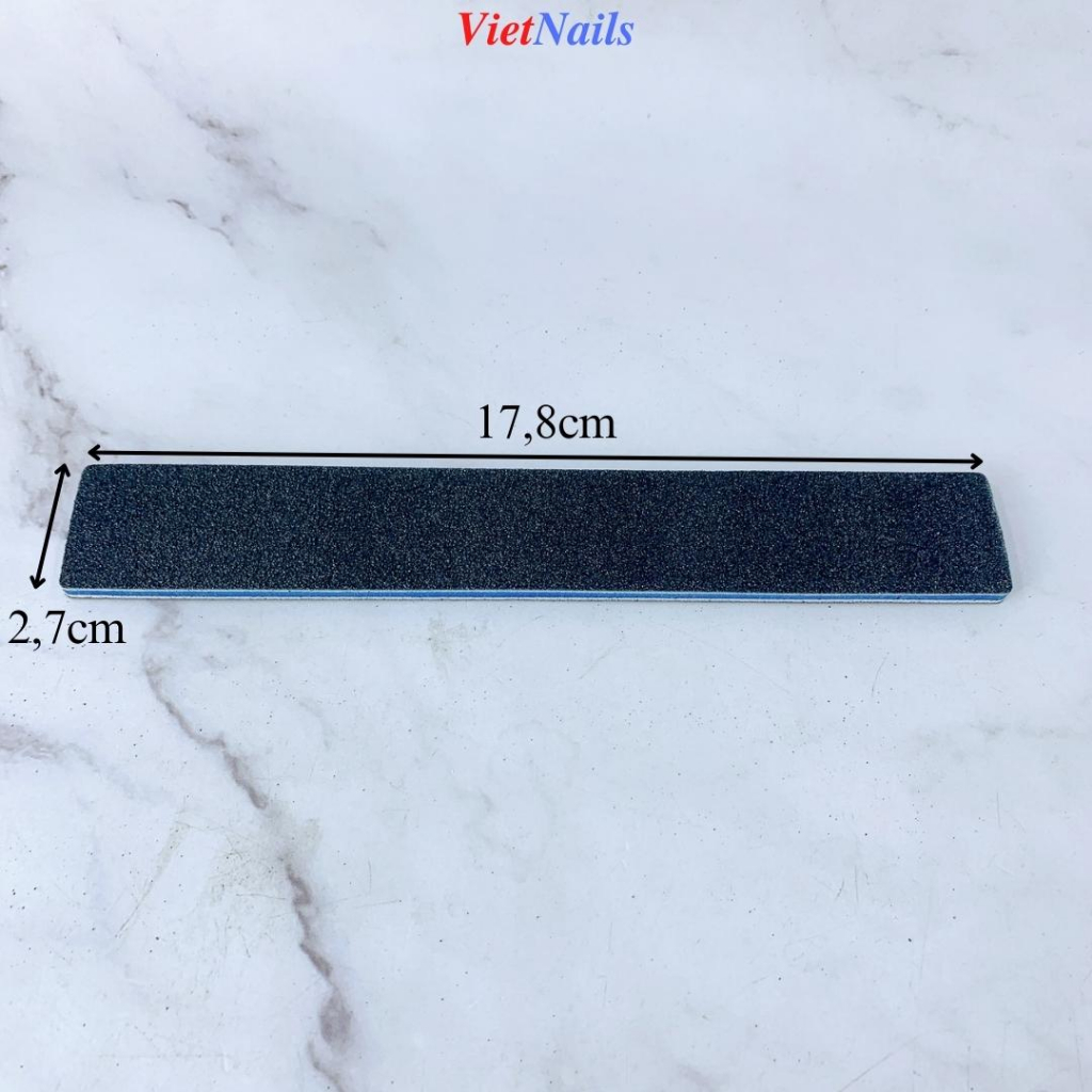 Dũa Dày Nhám Đen Kiểu Vuông Độ Nhám 100/100 Dũa Phá Móng Gel, Móng Bột