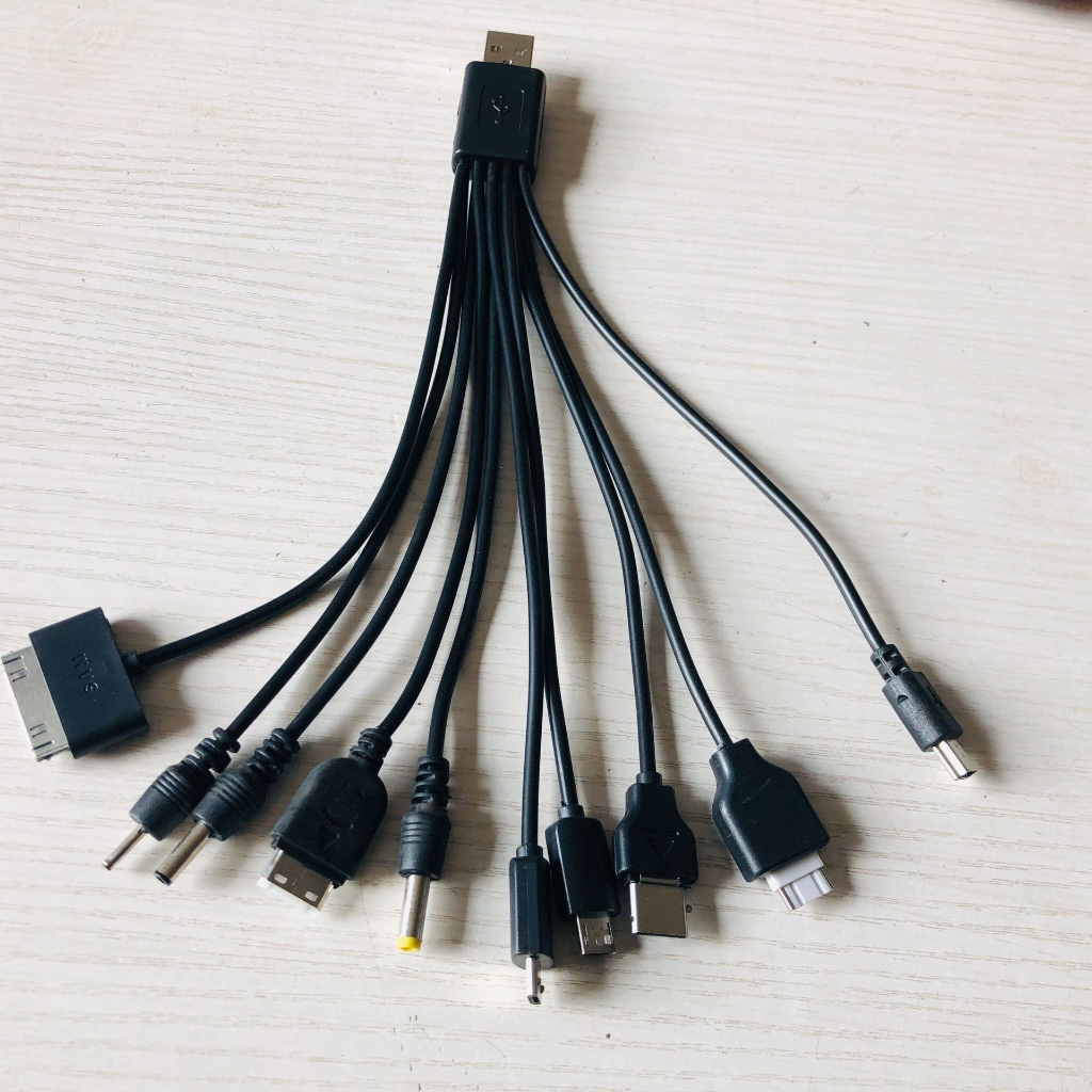 Cáp sạc điện thoại đa năng 10in1