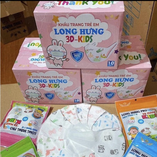 Khẩu trang 3D trẻ em (Combo 50c)