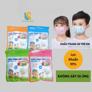 Khẩu trang 3D trẻ em