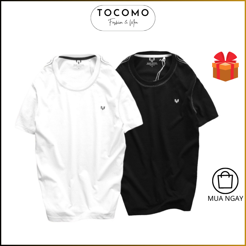 áo phông nam trắng đẹp thun cotton cao cấp áo thun nam cổ tròn phông nam giá rẻ trắng đen co giãn đẹp phorm rộng T02