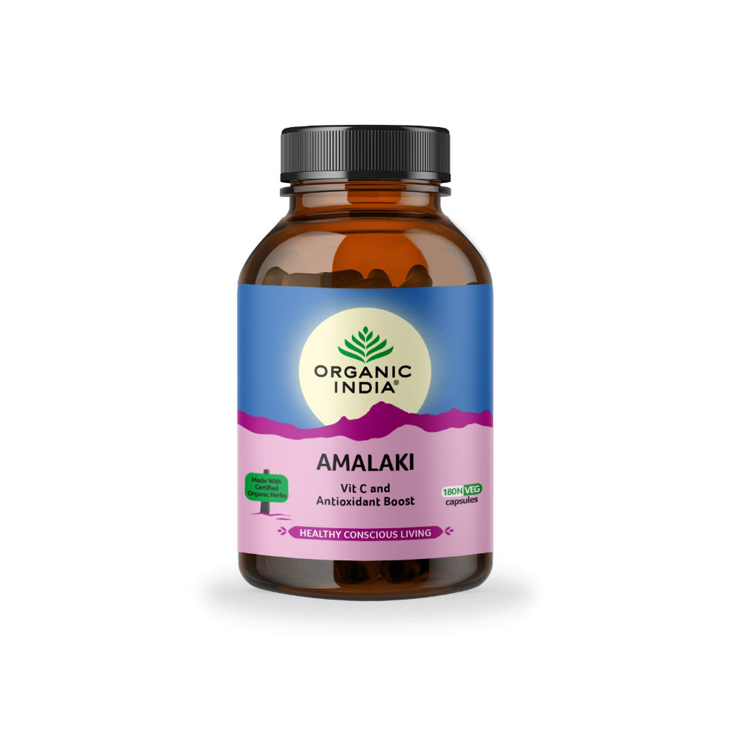 [Organic India] AMALAKI (AMLA) TABLETS - Nguồn tự nhiên của chất chống oxy hóa, vitamin C và polyphenol