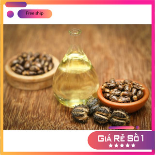 Dầu thầu dầu, dầu castor 10ml, 50ml, 100ml, nguyên liệu mỹ phẩm