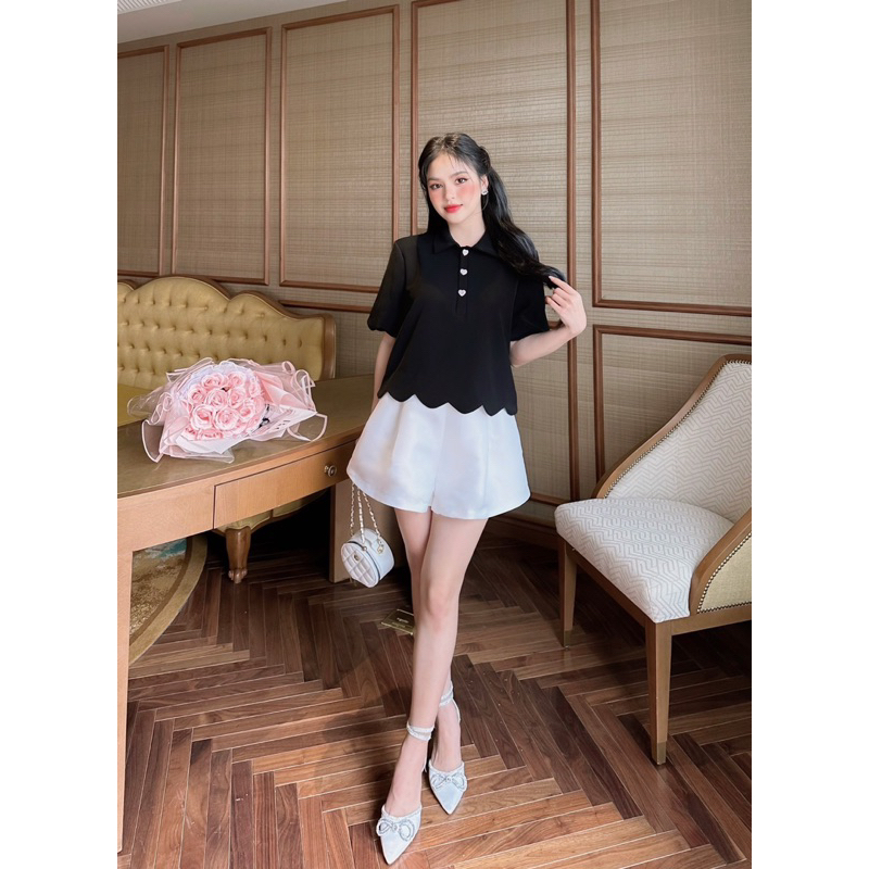 Helen Short - Quần sooc tafta thiết kế DTM