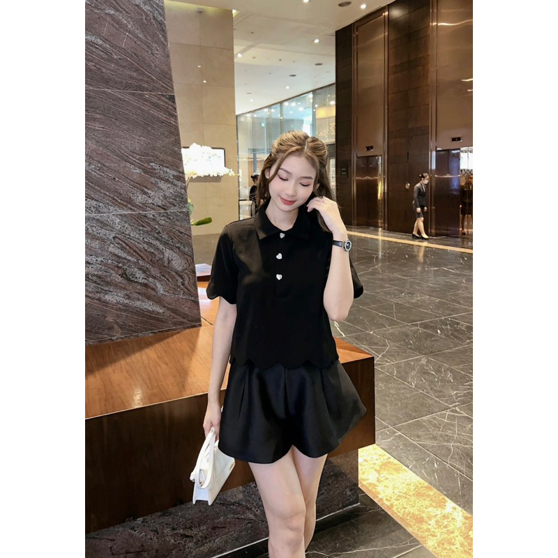 Helen Short - Quần sooc tafta thiết kế DTM