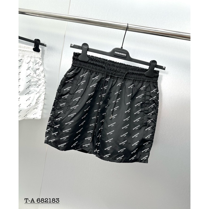 quần short gió 2 màu hoạ tiết logo chữ in siêu đẹp