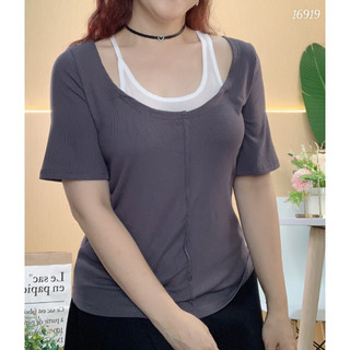 Áo kiểu BIG SIZE cổ yếm 2M 16919