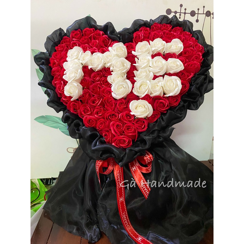 Bó hoa sáp nhũ chữ mẹ 99 bông xinh xắn, quà tặng mẹ ý nghĩa/shop hoa Gà Handmde. hoa sáp tp vinh