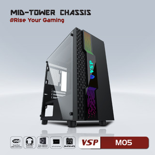 Vỏ case máy tính vsp gaming mid tower chassic m05 - hàng chính hãng