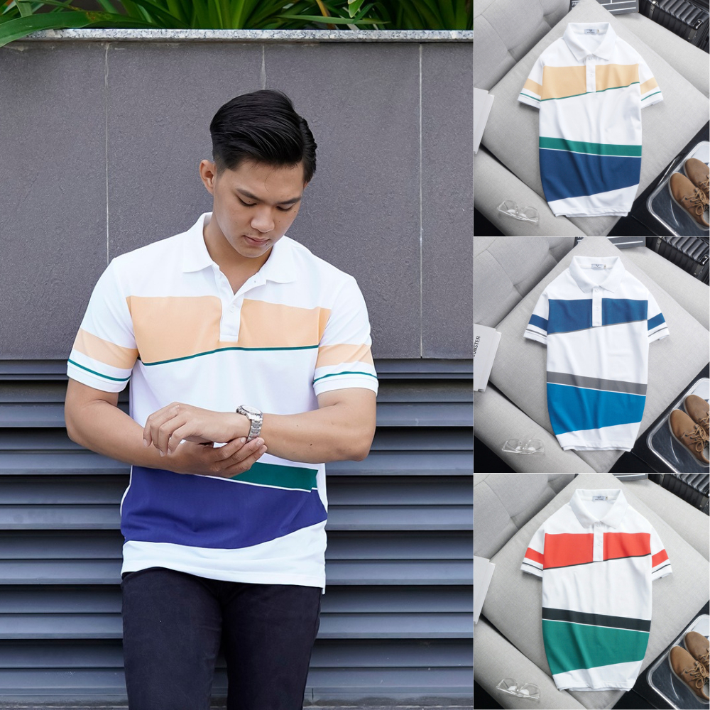 Áo Polo Nam Sang Trọng Marc Color 3 màu MrBLADE, áo thun nam có cổ dòng cao cấp chuẩn form người Việt. MRB-145