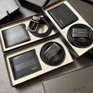 Set ví nam dây nịt Pedro full boxtúi giấy