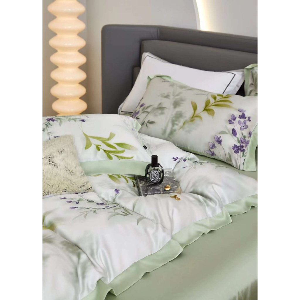 Bộ Chăn Ga Gối 100% Lụa Tencel Đủ Kích Thước Giường , Drap Mền Siêu Mát CA Bedding Decor