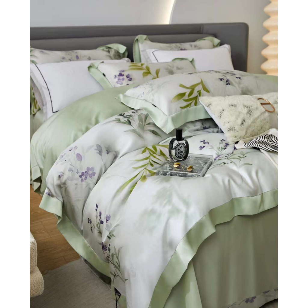 Bộ Chăn Ga Gối 100% Lụa Tencel Đủ Kích Thước Giường , Drap Mền Siêu Mát CA Bedding Decor