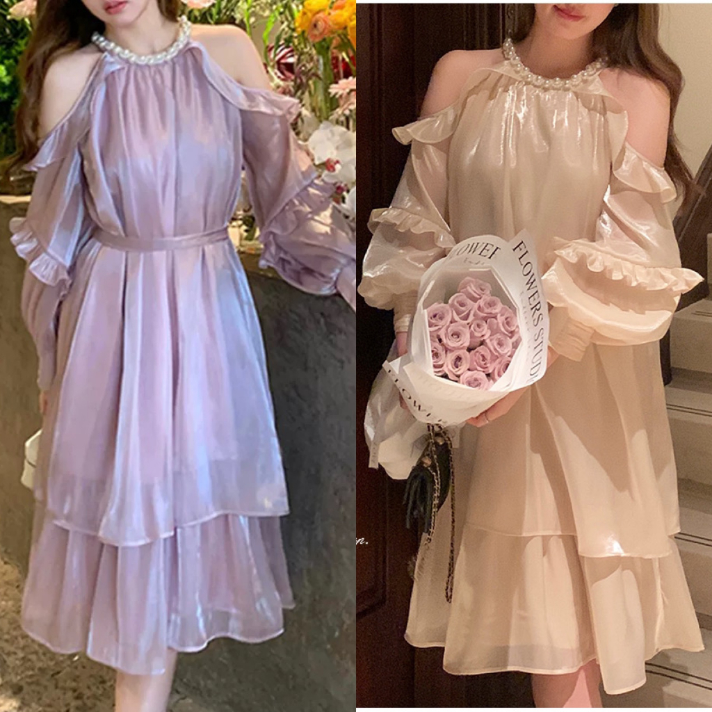 Váy tiểu thư cao cấp tơ Organza sang chảnh - KV20 - Janna house