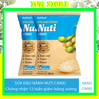 2 bịch sữa đậu nành nuti canxi bịch 200ml-tuhstore